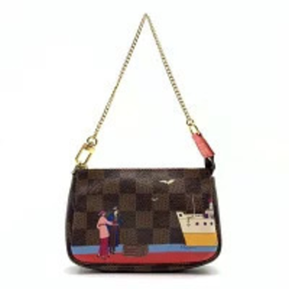 Louis Vuitton Pochette Accessoires Collection Accessory Pouch Clutch Handbag